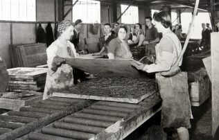 Factory workers assembling the prefabs Factory workers assembling the prefabs | ARG archive