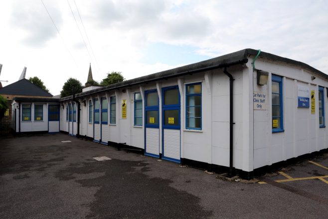 British Concrete Federation huts. Wartime nursery, now a health centre. Ware. Hertfordshire. June 2016 | Prefab Museum