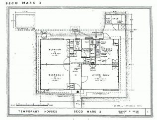 Uni-Seco Mk3 floor plan, central entrance