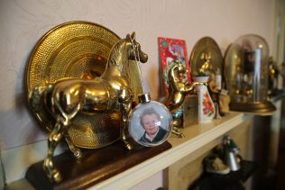 Horse memorabilia in John De'Ath's prefab, south London | Prefab Museum