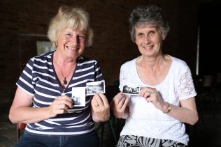 Andree and Pat, sisters who grew up in a prefab in Selly Oak, Birmingham. Avoncroft Museum, July 2016 | Selim Korycki/Prefab Museum