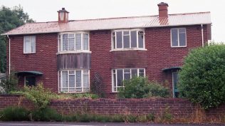 experimental-aluminium-house A brick clad experimental aluminium two-storey house at the Brockworth shadow factory site, only one of two built – it is now demolished. Photo: July 1987 | ARG archive