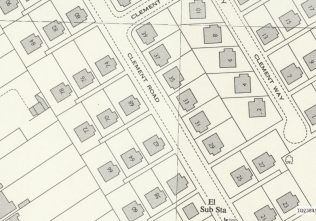 American prefabs in Clement Road, Willesden | Crown Copyright Ordnance Survey