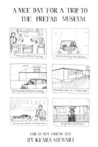 Prefab Museum tea towel Prefab Museum tea towel | Keara Stewart
