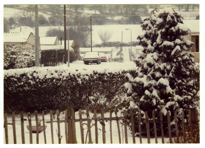 The Treberth prefab estate under the snow, Newport, Wales | Blanchet,Elisabeth