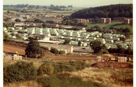 The Treberth prefab estate from above (Arcon Mk V) Newport, Wales