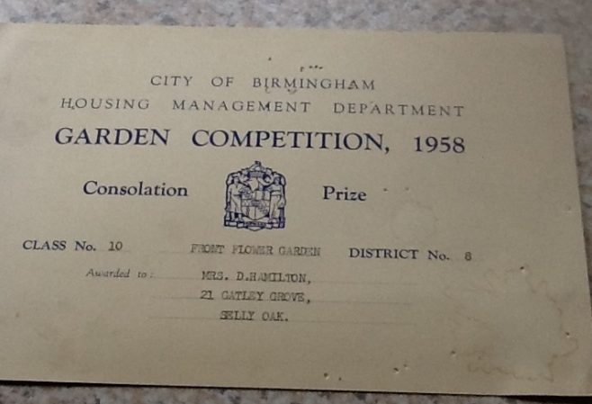 Pat Cutler and Andree Jones garden prize for prefab garden