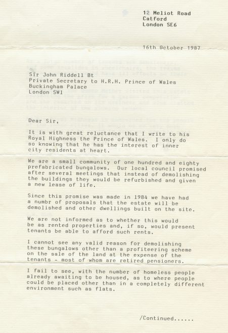 Letter from LW Rich to the Prince of Wales | Hearn,Jane