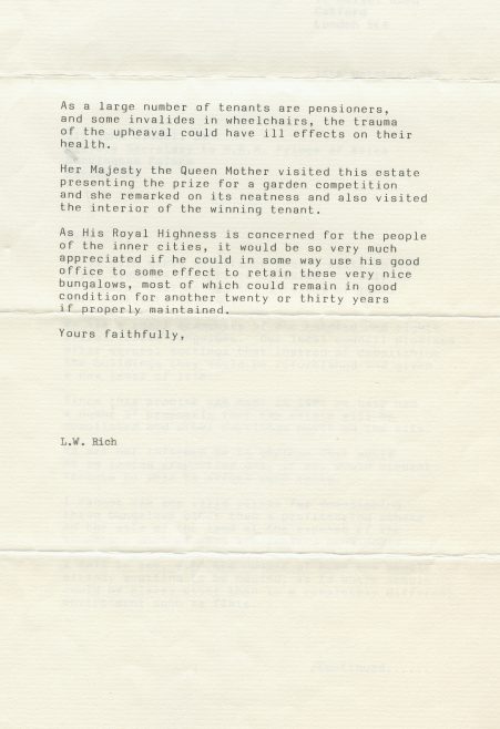 Letter from LW Rich to the Prince of Wales | Hearn,Jane