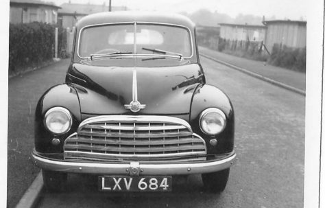 The Clare family's Morris Oxford car on Meliot Road, SE6