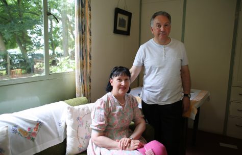 John Bashford and his wife at Avoncroft Museum, July 2016