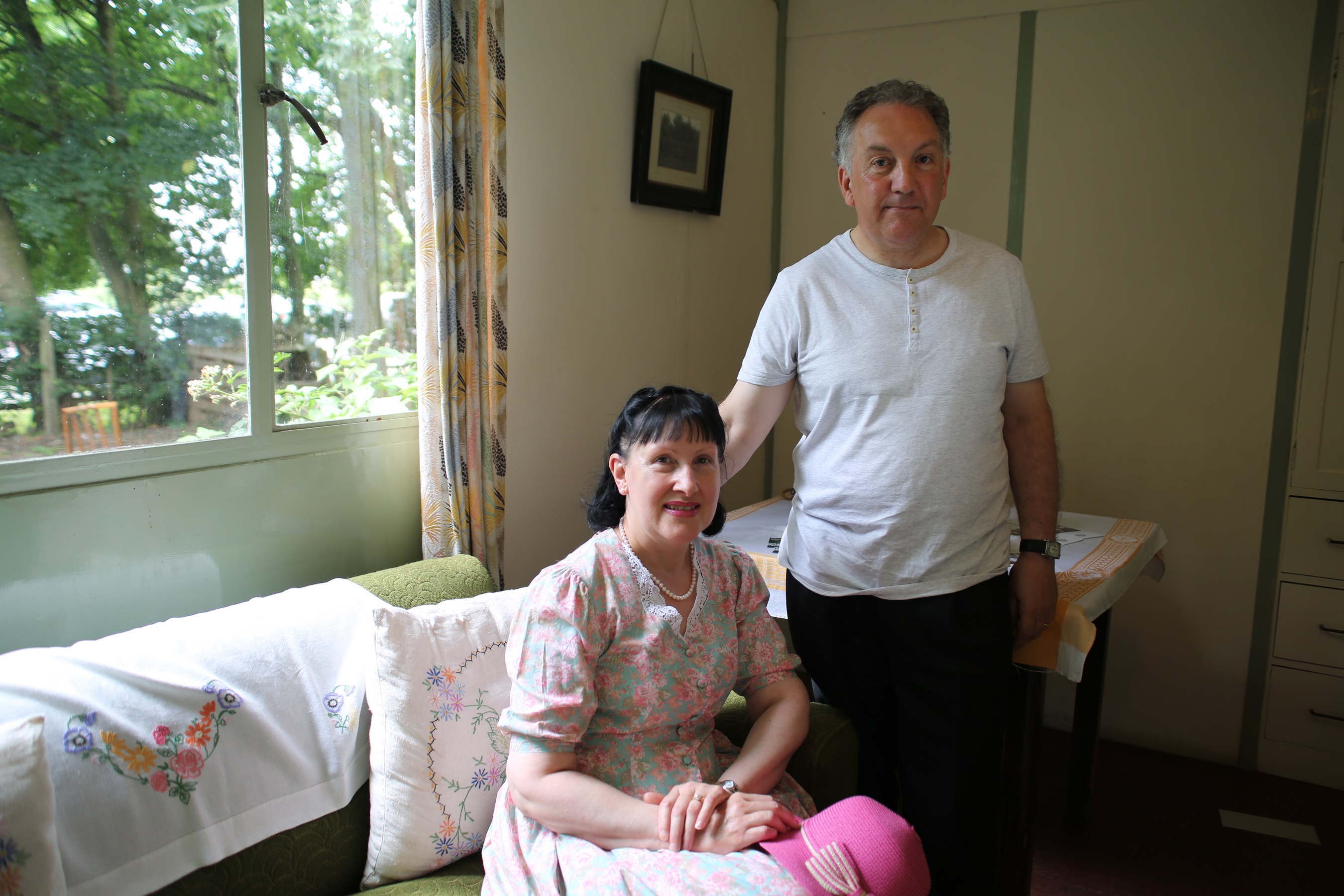 John Bashford and his wife at Avoncroft Museum, July 2016