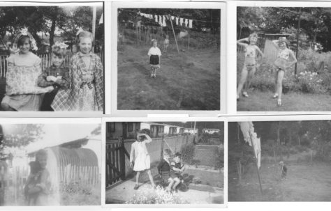 Composite of six photos of children on the Shrublands Estate