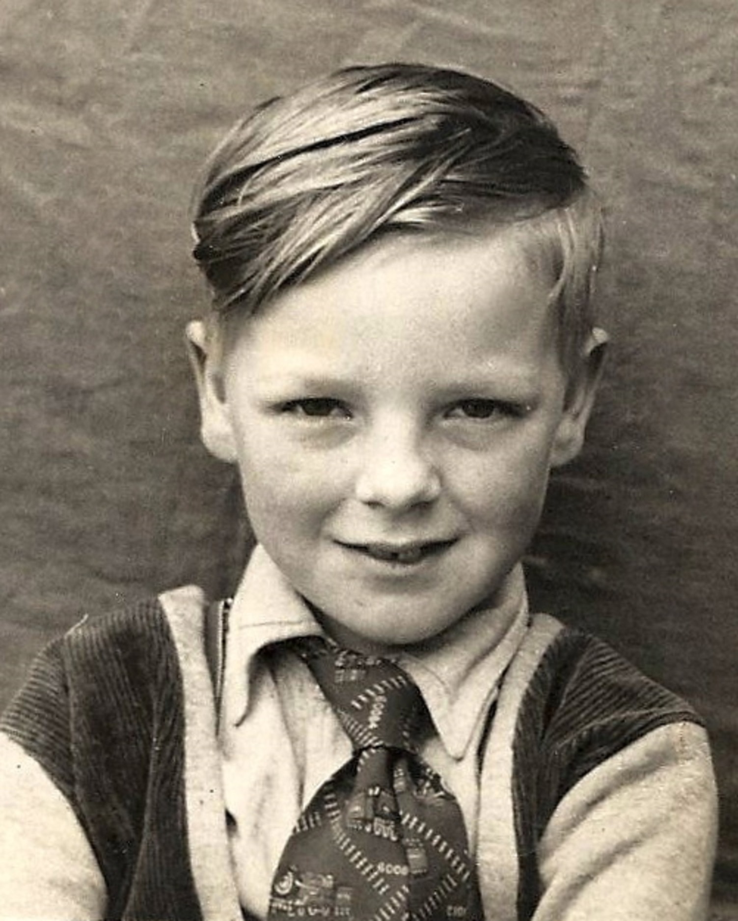 Alan Brine as a young boy
