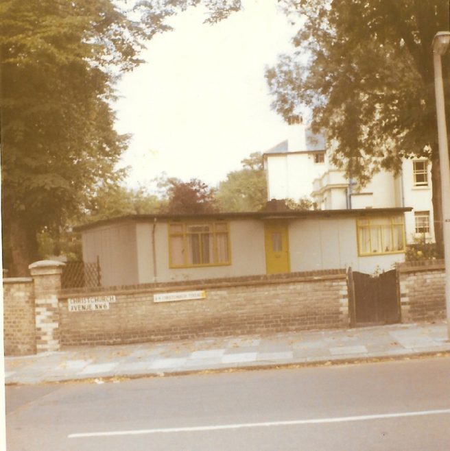 Prefab on the corner of Willesden Lane and Christchurch Avenue, London NW6