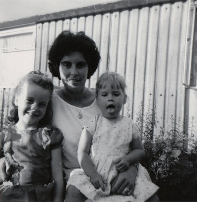 Wendy, Debra and me. Rookwood Gardens, Hainault