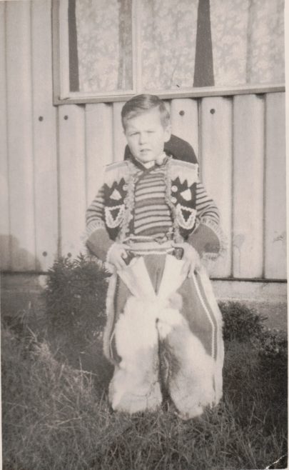 Me looking like a young tough guy. 26th December 1953. Kennylands Road, Hainault