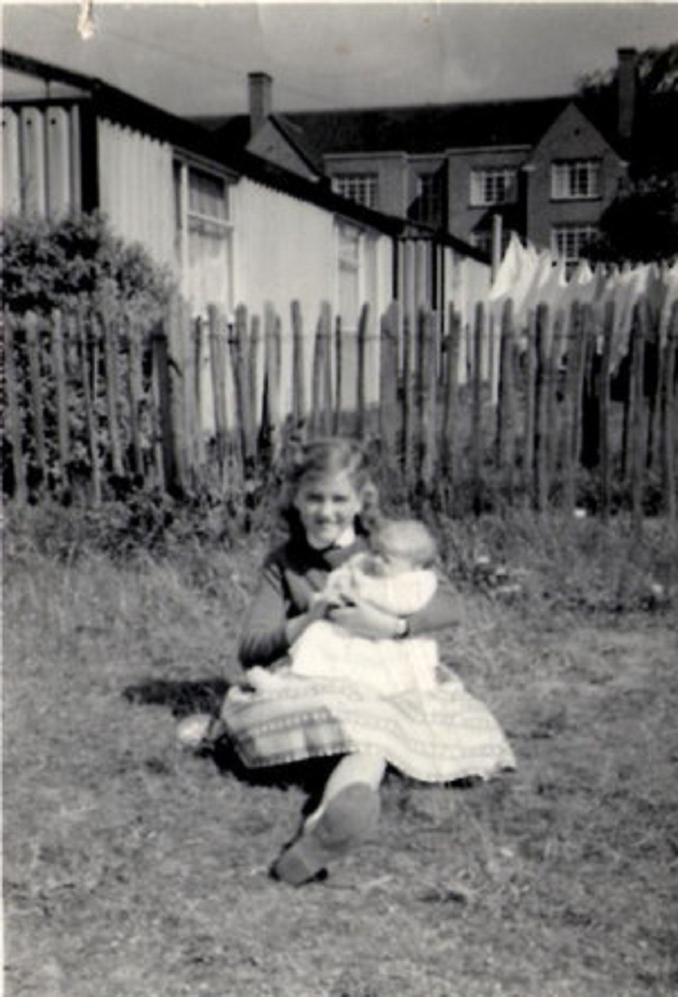 Jeanette Anderson and Denise Anderson. Hollyhedge bungalows, Blackheath, London SE3