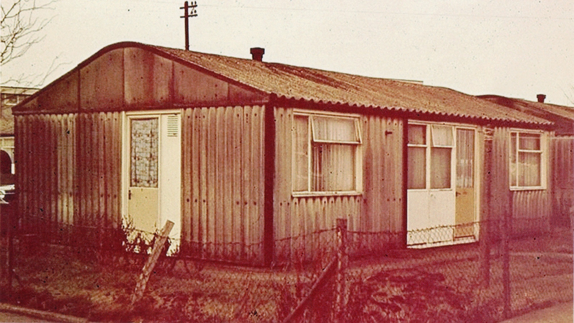 Arcon prefab. 1 Woodman Road, Hainault Estate, Chigwell