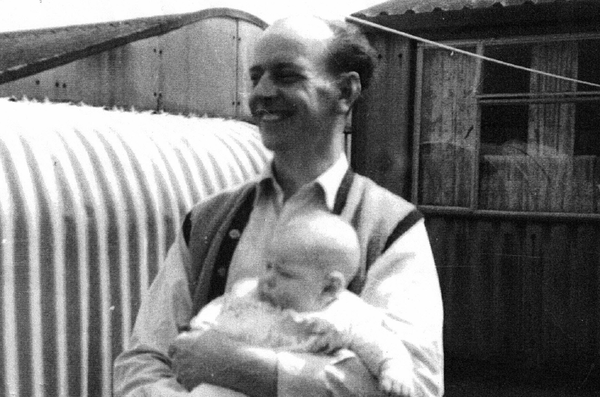 Cyril Crouchman with baby Cindy. 5 Selwyn Road, St Pauls  Cray