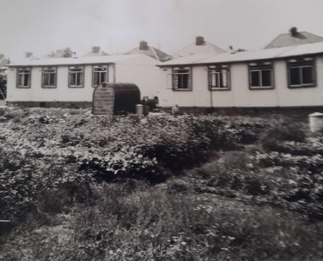 Rear of prefabs on Lowden Croft, South Yardley, Birmingham