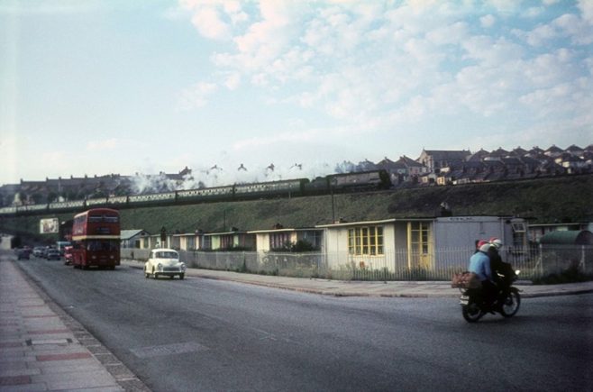 UK100 prefabs, Wolseley Road, Plymouth 1964
