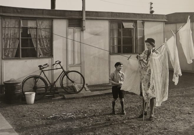 Seco hut used as temporary accommodation