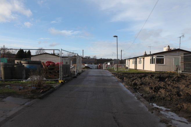 The last Tarran prefabs standing on the Eckington estate