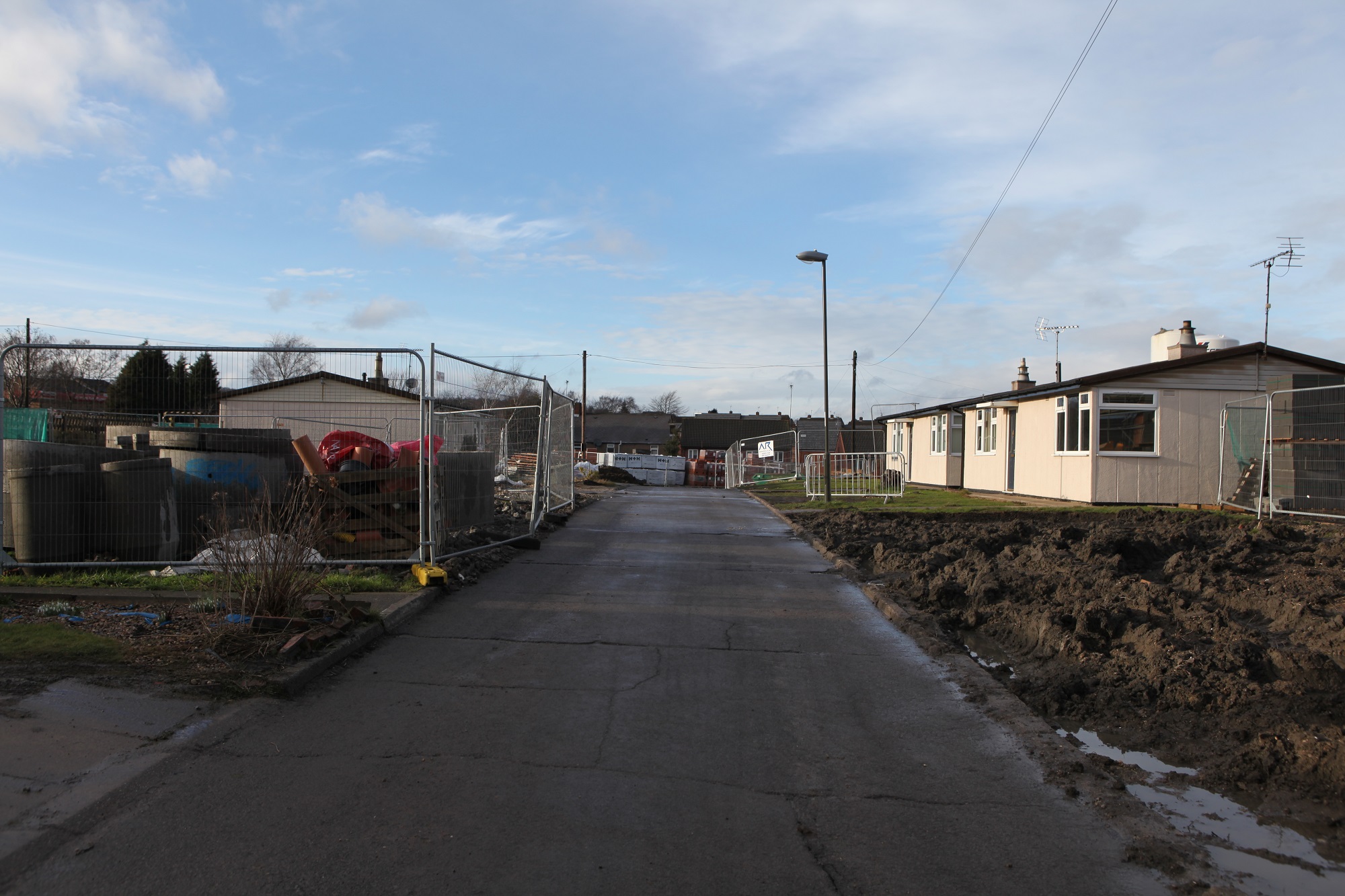 The last Tarran prefabs standing on the Eckington estate