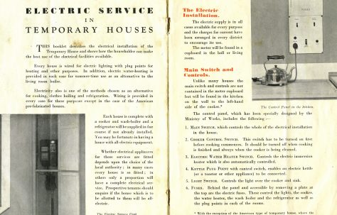 Electric Service in Temporary Houses: The Electric Installation