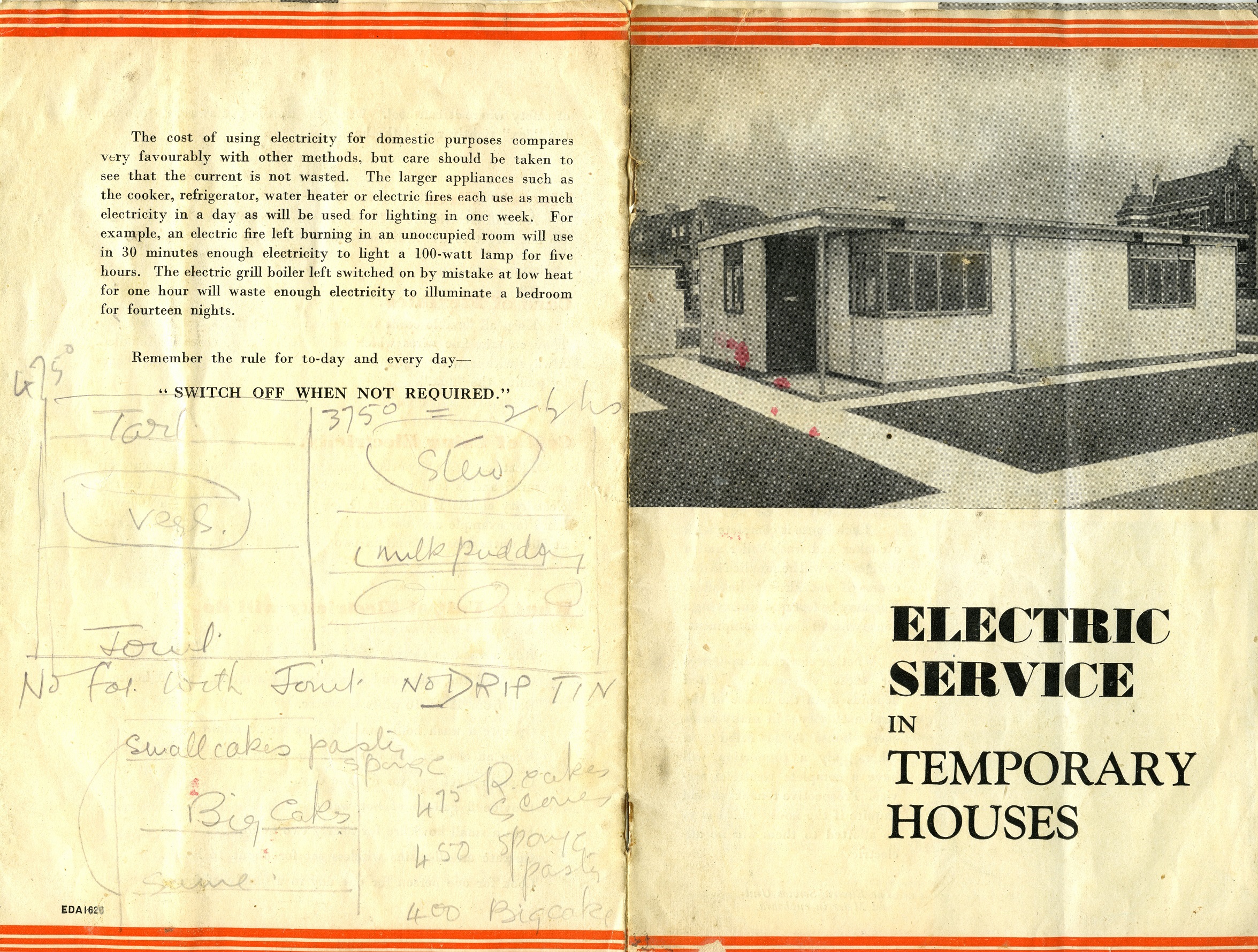 Electric Service in Temporary Houses