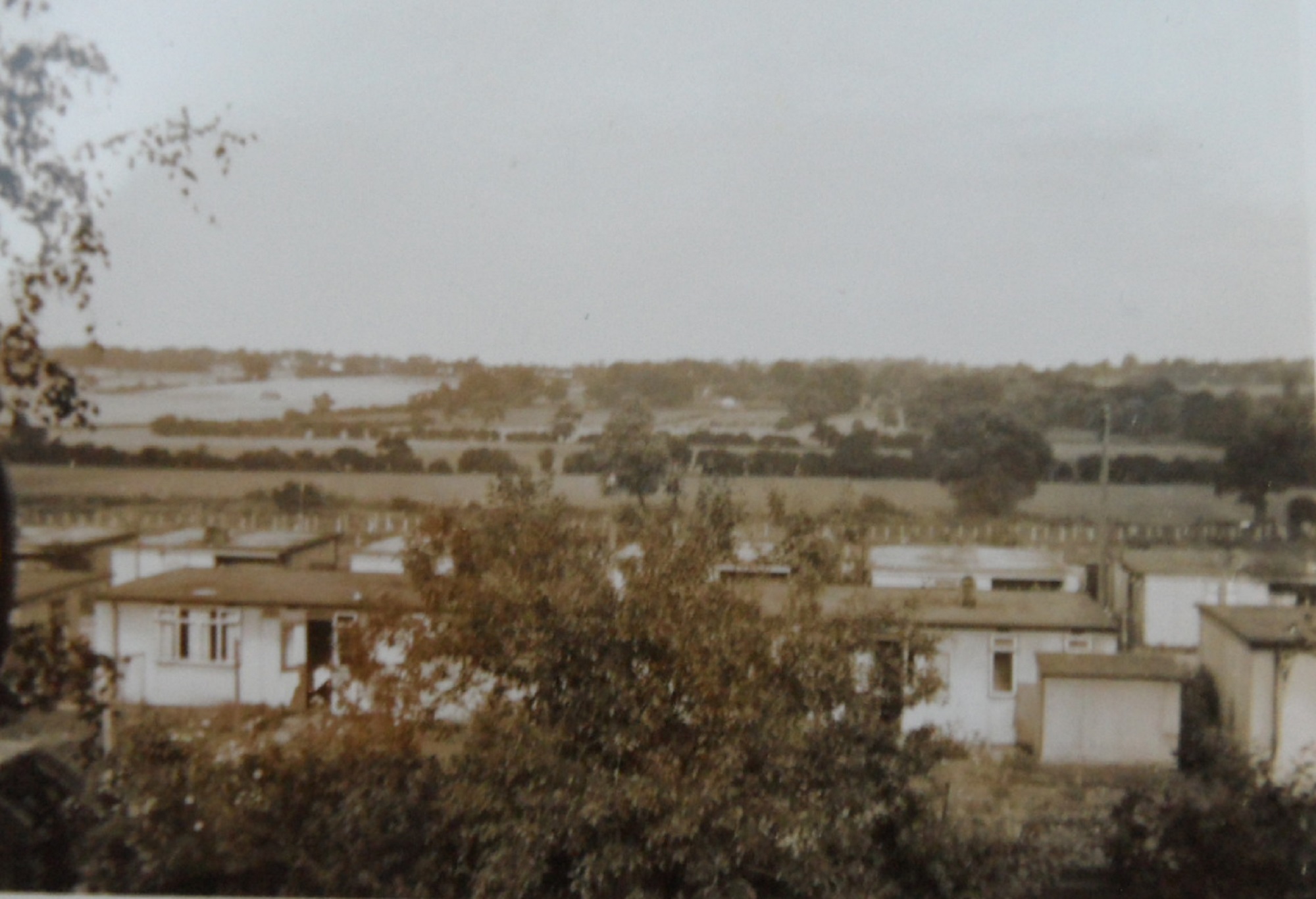 Colour photo of prefabs in Buckhurst Hill