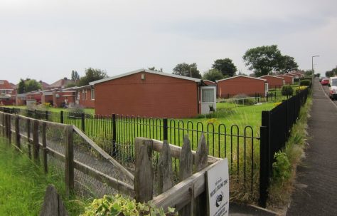 Modernised Tarran prefabs on Campsall Field Road, Wath upon Dearne