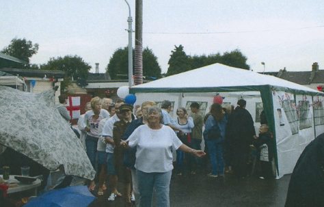 VE Day party, Excalibur Estate, London, SE6 1995