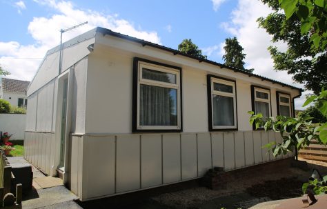 Moving Prefab exploration: Norton, North Yorkshire. Inhabited AIROH prefab.