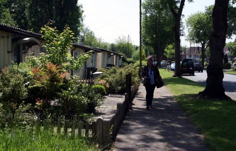 Site visit: Wake Green Road listed prefabs, Moseley. 3 June 2016