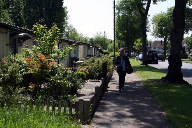 Site visit: Wake Green Road listed prefabs, Moseley. 3 June 2016