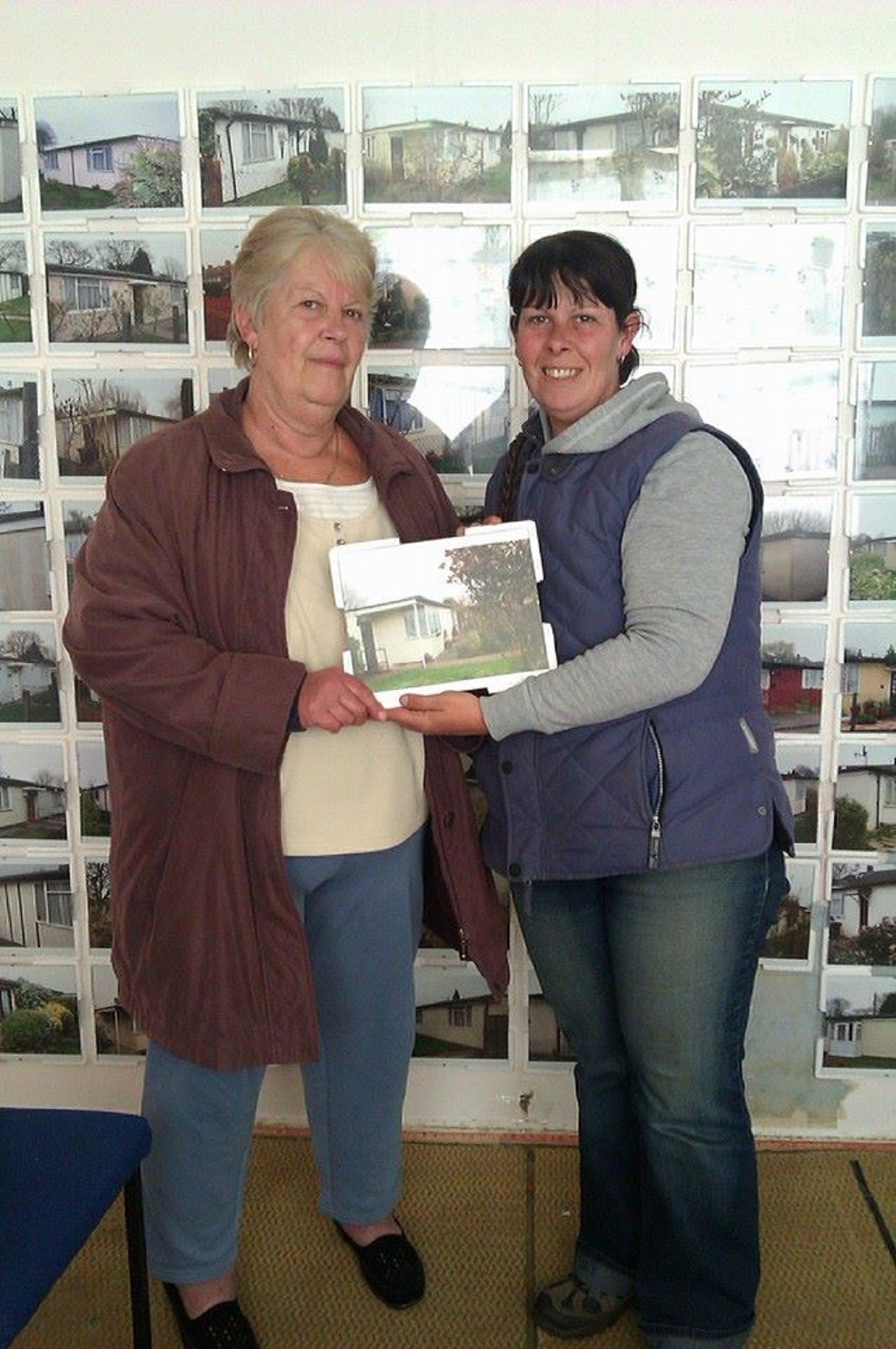 Christine Rich and her daughter Tina at the Prefab Museum, Meliot Road, London SE6. 25 May 2014.