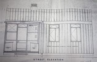 Prototype Arcon prefab, street elevation, October 1944 | Chiltern Open Air Museum