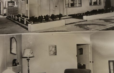 Built in a day. Two storey prefabricated aluminium house on display at the Ideal Home Exhibition 29 March 1948