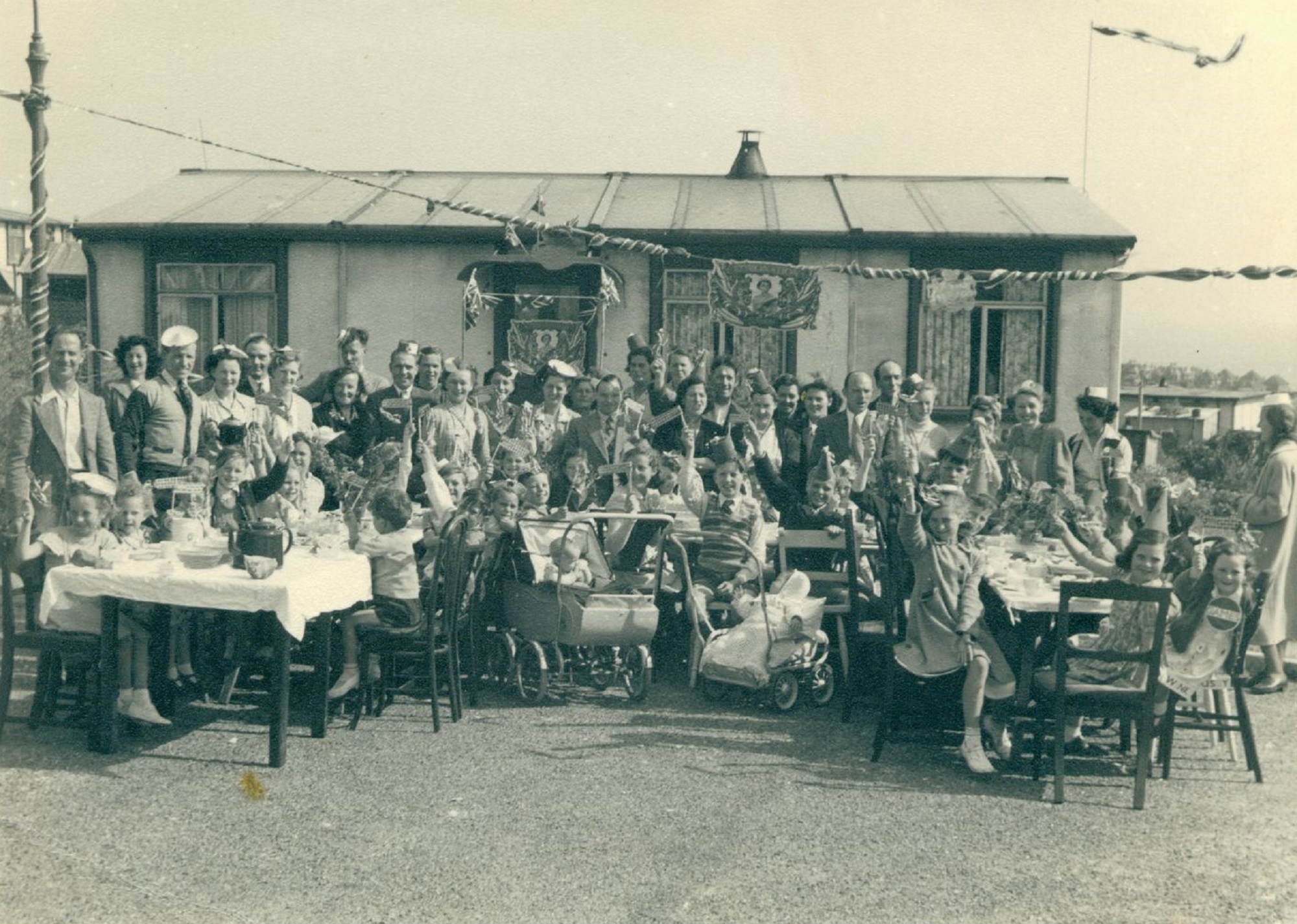 Coronation party, Wiston Close, Whitehawk, Brighton