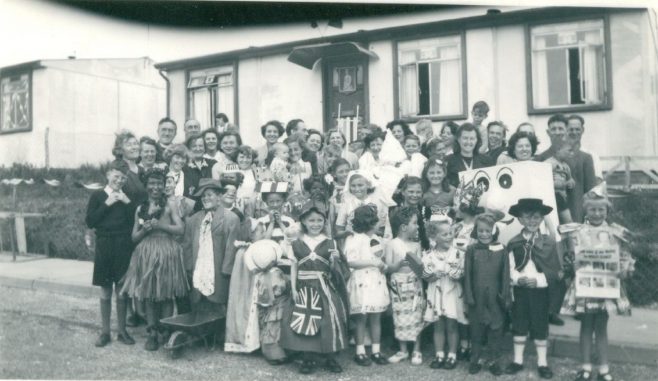 Coronation party, Wiston Close, Whitehawk, Brighton