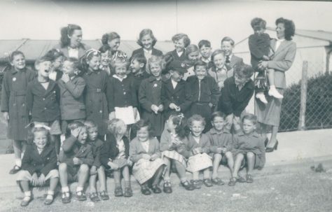 Wiston Close, group of children, Whitehawk, Brighton