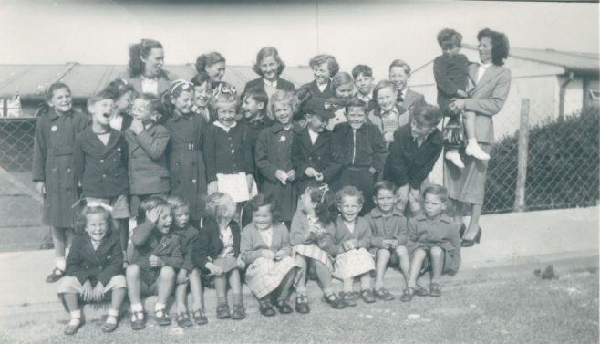 Wiston Close, group of children, Whitehawk, Brighton