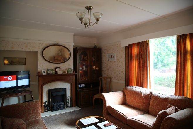 Living room, Swedish dormer bungalow, Pool-in-Wharfedale