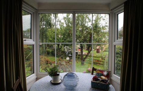 Bay window, living room, Swedish house, Pool-in-Wharfedale