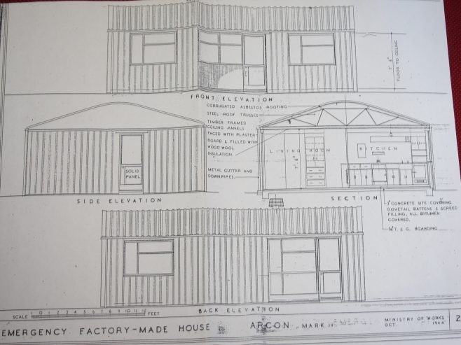 Emergency Factory Made House: Arcon Mk IV. Ministry of Works October 1944