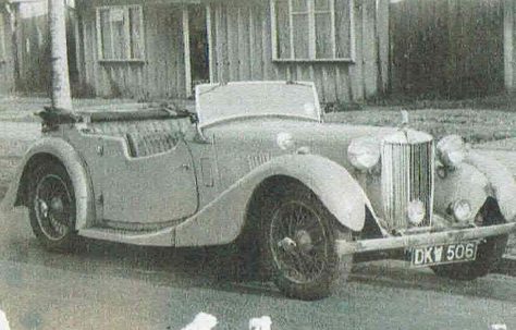 John's 1939 MG VA outside 421 Wake Green Road, Birmingham