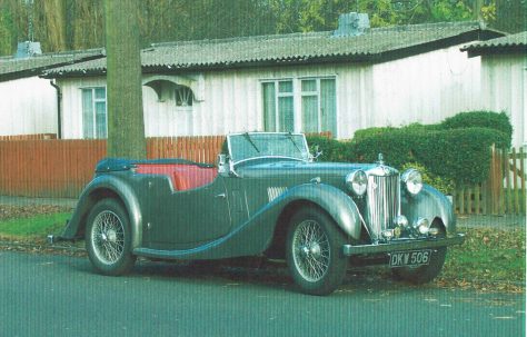 John's 1939 MG VA outside 421 Wake Green Road, Birmingham