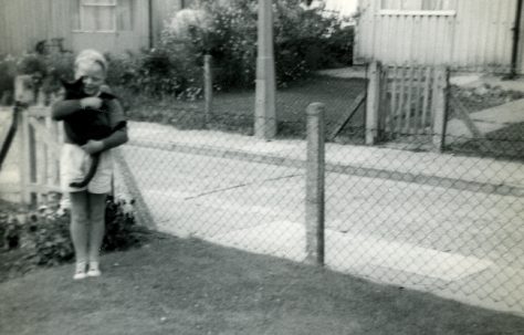 Mum, Steve and cat. Sixth Street, Pollards Hill